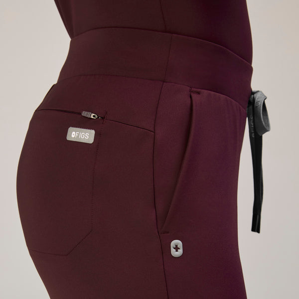 Women's Burgundy Tena FORMx Slim Tapered - Petite Scrub Pant™
