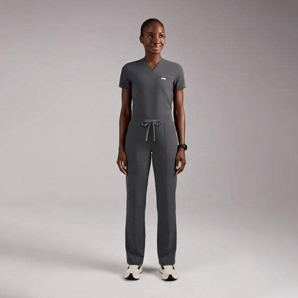 Women's Charcoal Sona FORMx Slim - Scrub Top™