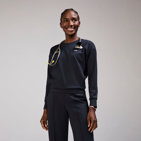 Women's Navy Cornelia FORMx Long-Sleeve- Scrub Top™