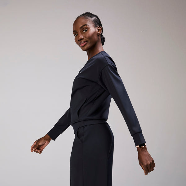 Women's Navy Cornelia FORMx Long-Sleeve- Scrub Top™