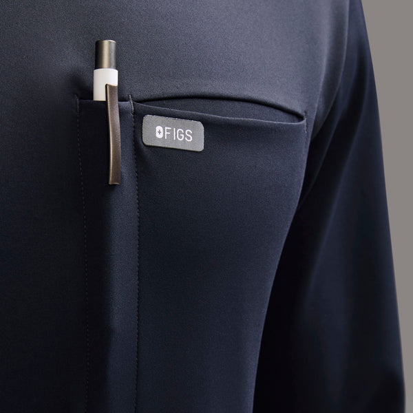Men's Navy Destin FORMx Relaxed Long-Sleeve  - Scrub Top™