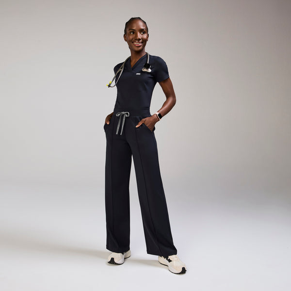 women's Navy High Waisted Salina FORMx Wide Leg - Scrub Pant™