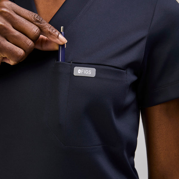 Women's Navy Sona FORMx Slim - Scrub Top™