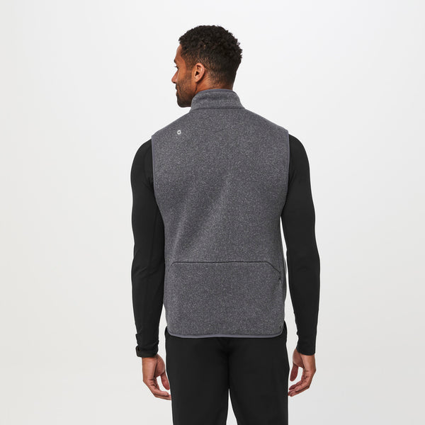 Men's Heathered Dark Charcoal On-Shift™ Sweater-Knit Vest