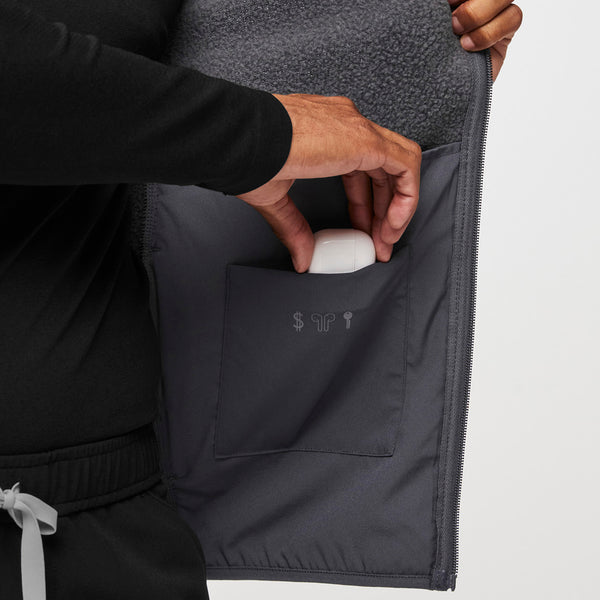 Men's Heathered Dark Charcoal On-Shift™ Sweater-Knit Vest