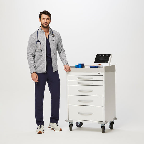 Men's Heather Light Grey On-Shift™- Sweater-Knit Jacket