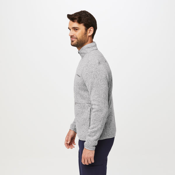 Men's Heather Light Grey On-Shift™- Sweater-Knit Jacket