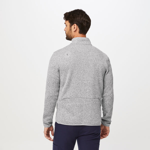 Men's Heather Light Grey On-Shift™- Sweater-Knit Jacket