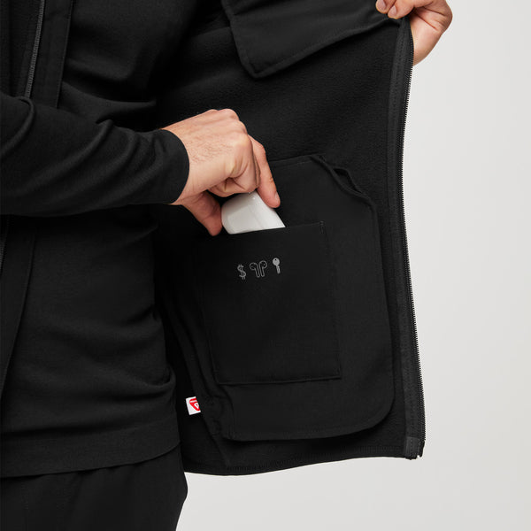 Men's Black On-Shift™ - Fleece Vest (3XL-6XL)