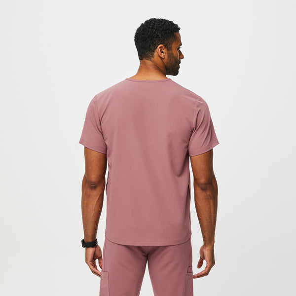 men's Mauve Chisec™ - Three-Pocket Scrub Top (3XL - 6XL)