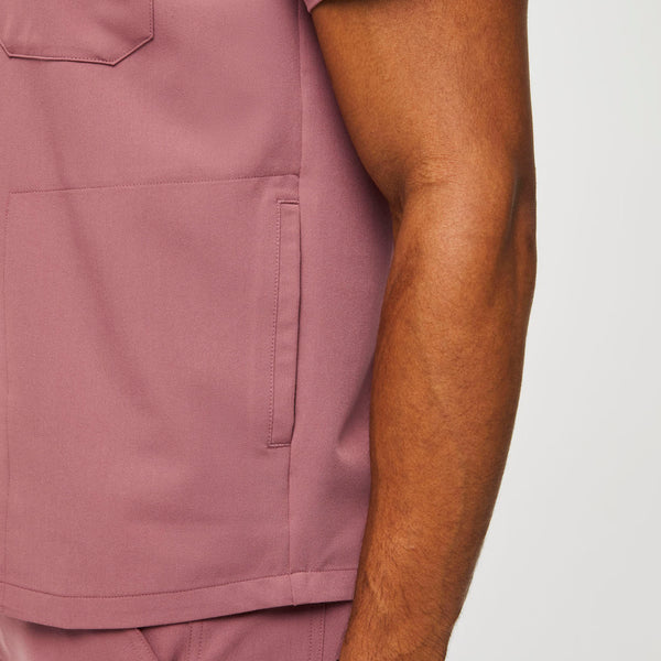 men's Mauve Chisec™ - Three-Pocket Scrub Top (3XL - 6XL)