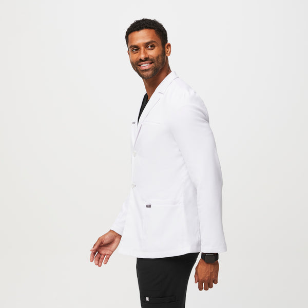 Men's White Harlem - Short Lab Coat