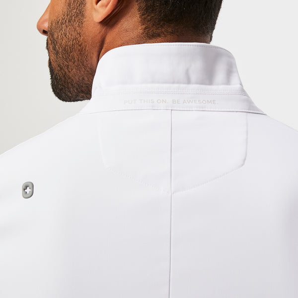 Men's White Harlem - Short Lab Coat