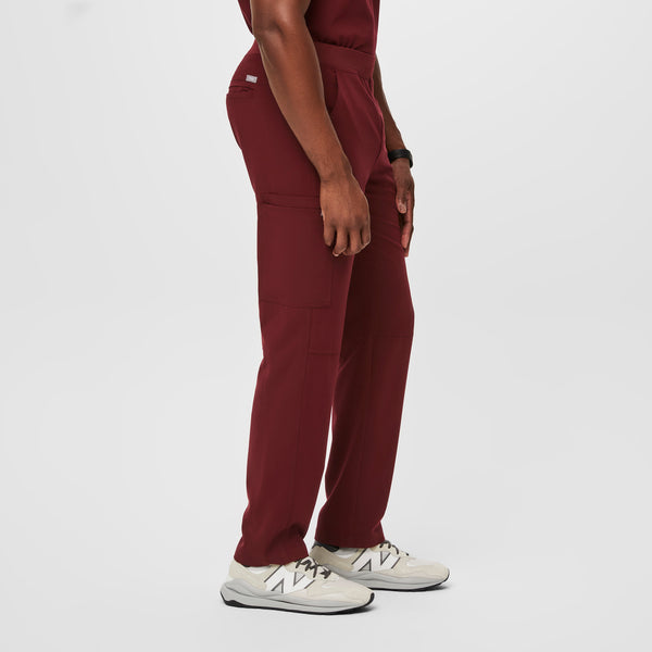 Men's Burgundy Axim™ - Short Straight-Leg Scrub Pant
