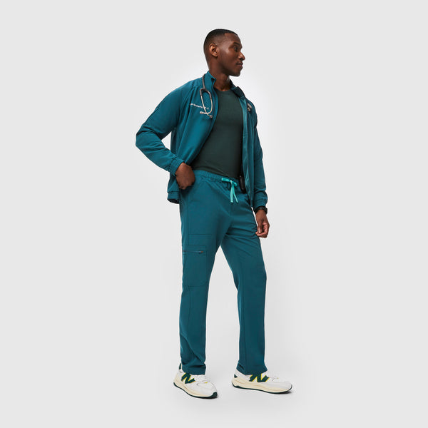 men's Caribbean Blue Cairo™ - Short Cargo Scrub Pants (3XL - 6XL)