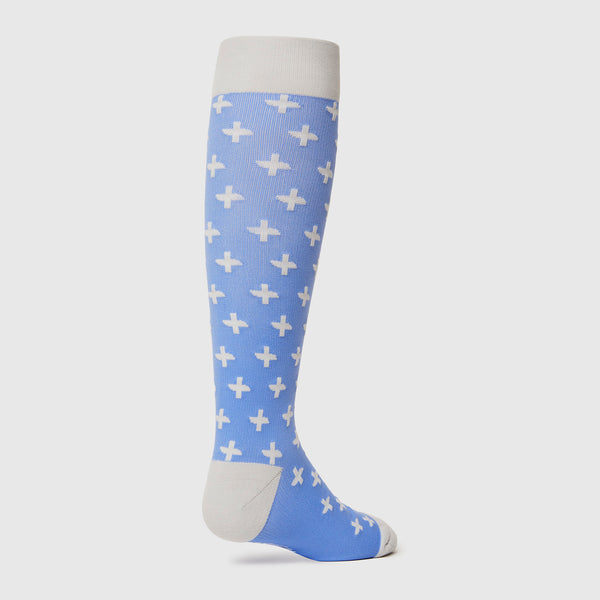 women's Ceil Blue Repeat Cross - Compression Socks