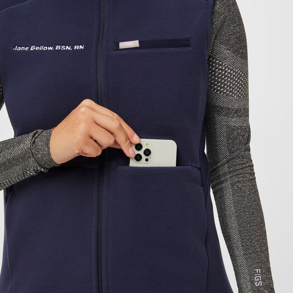 Women's Navy On-Shift™ - Fleece Vest