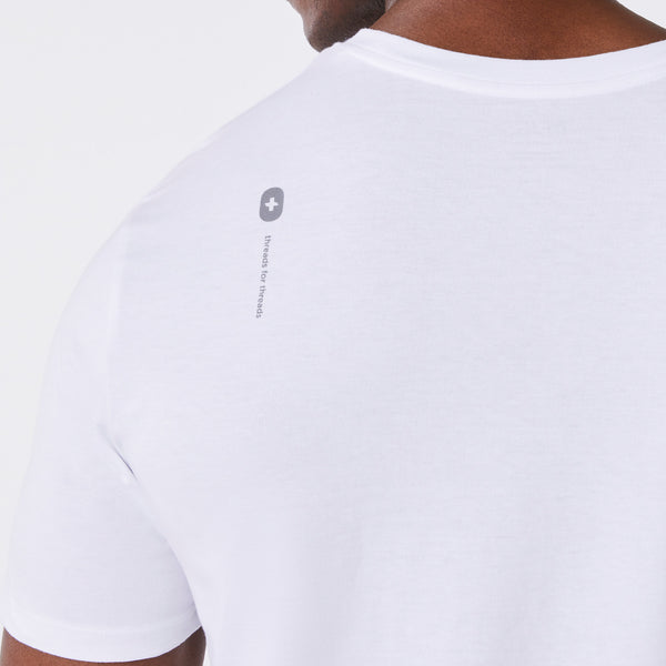 Men's White Vet Technician - Short-Sleeve Underscrub
