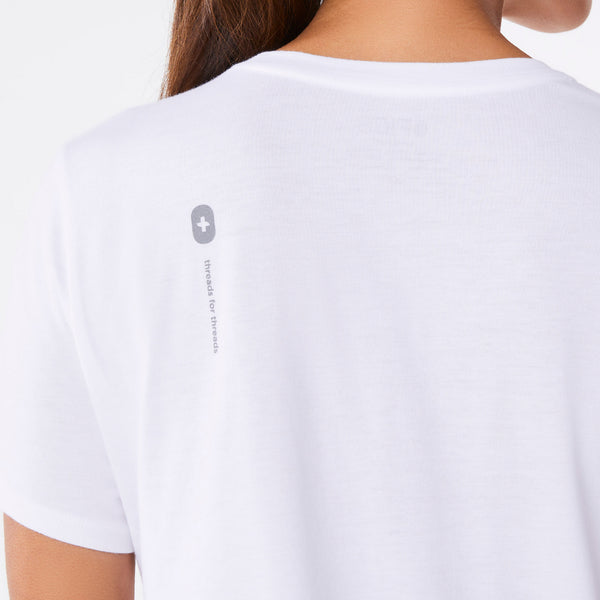 Women's White Veterinarian - Short-Sleeve Underscrub