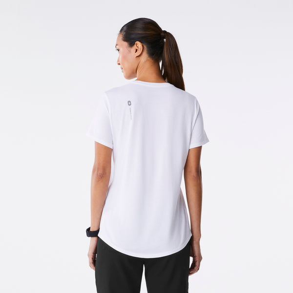 Women's White Veterinarian - Short-Sleeve Underscrub