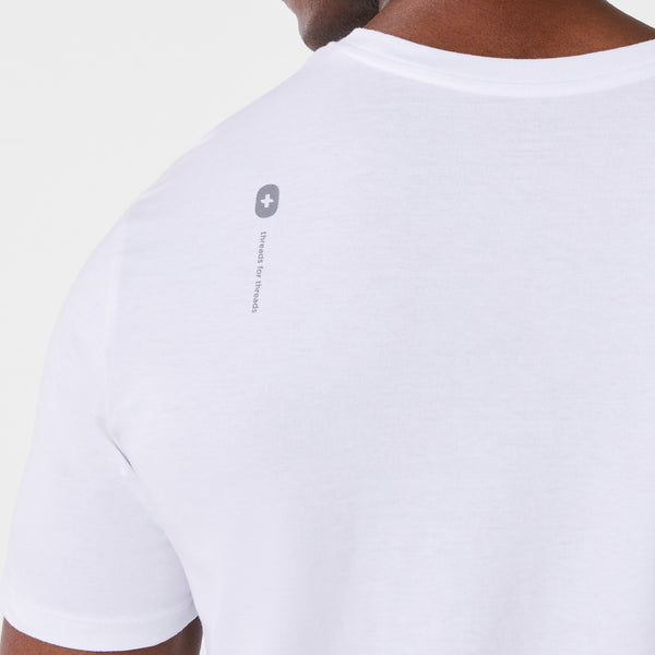 Men's Optic White Healthcare is Human - Short-Sleeve Graphic Tee
