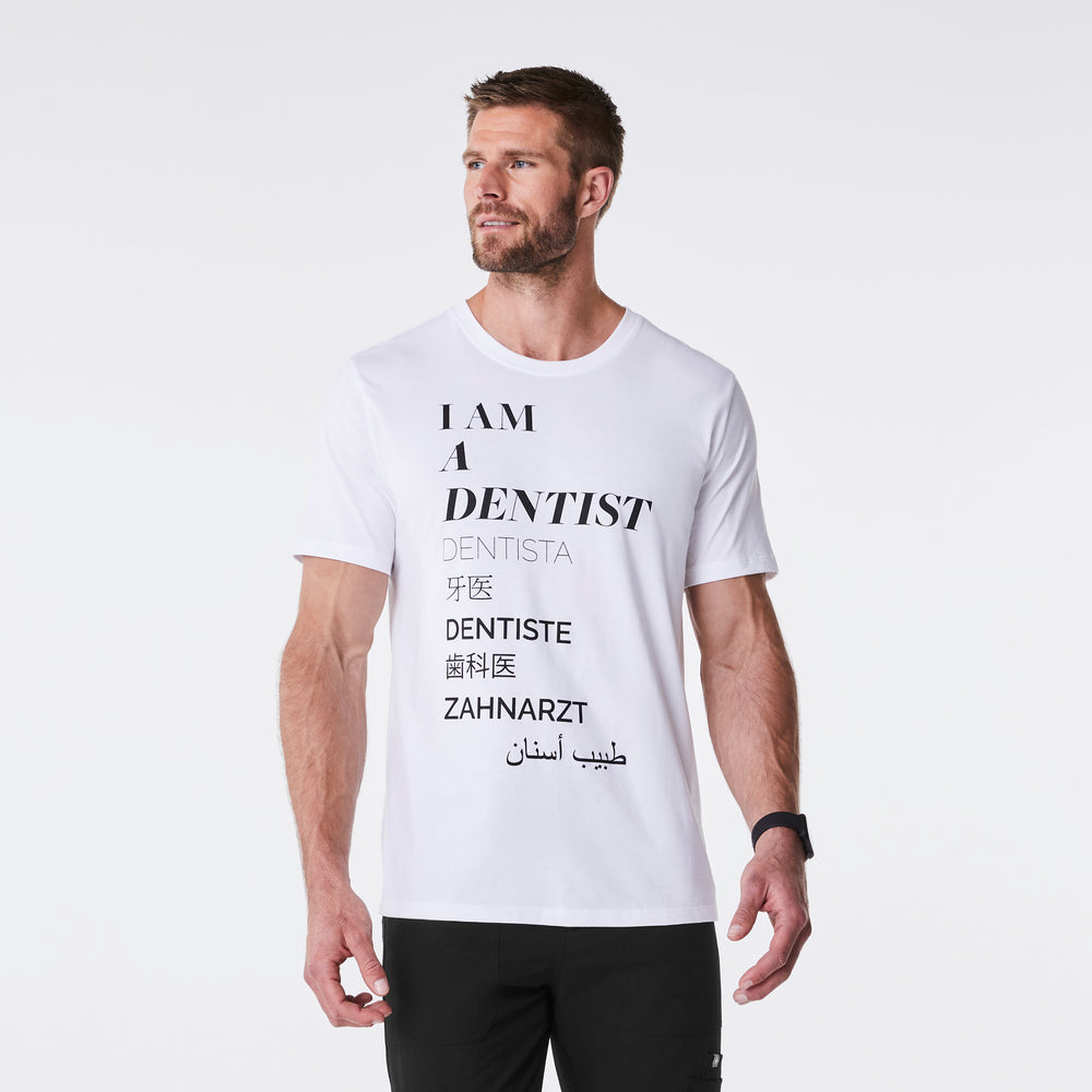Men's White Dentist - Short-Sleeve Underscrub