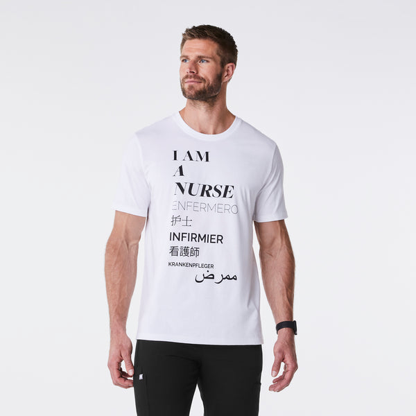 Men's White Nurse - Short-Sleeve Underscrub