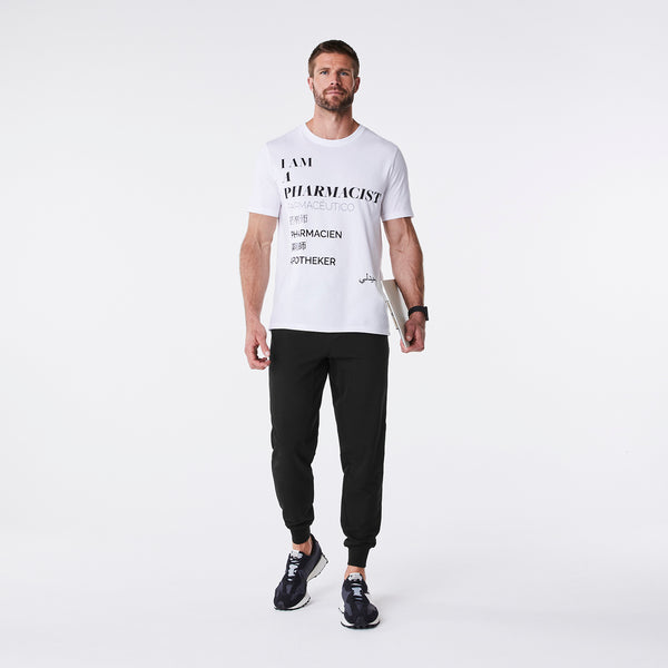 Men's White Pharmacist - Short-Sleeve Underscrub