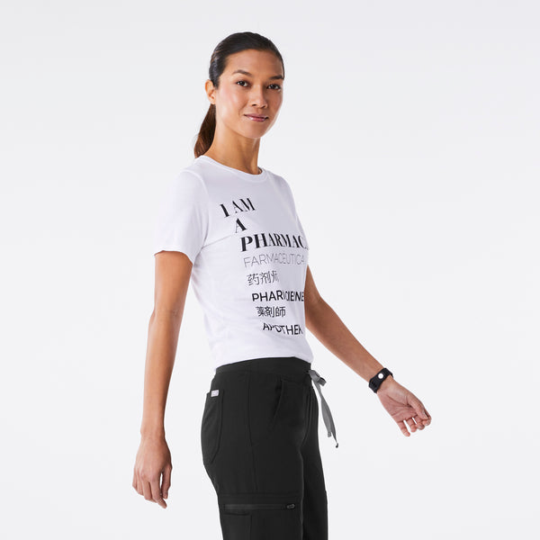 Women's White Pharmacist - Short-Sleeve Underscrub