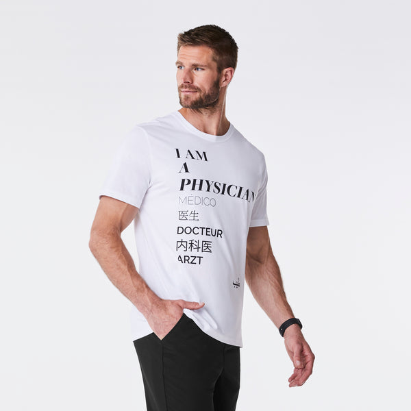 Men's White Physician - Short-Sleeve Underscrub