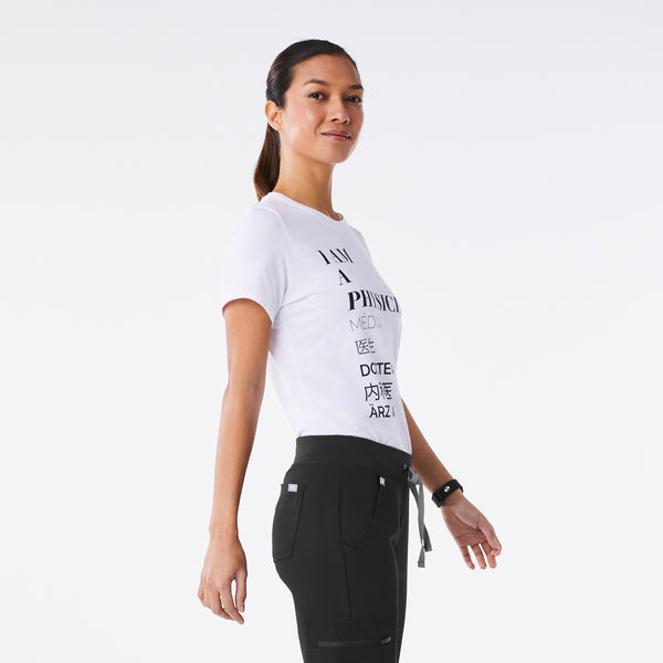Women's White Physician - Short-Sleeve Underscrub