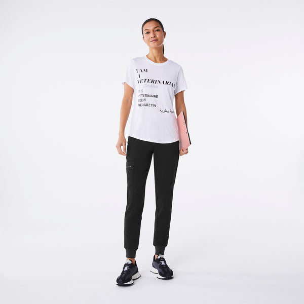 Women's White Veterinarian - Short-Sleeve Underscrub
