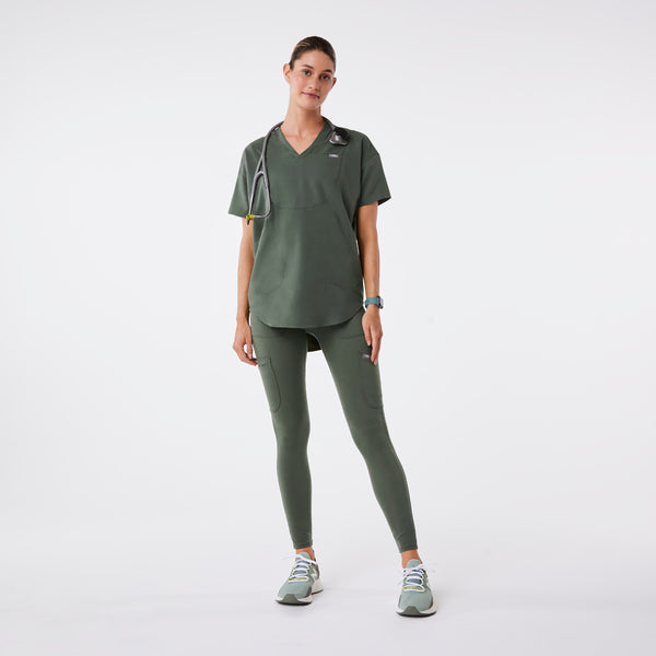 Women's Moss Halle Short-Sleeve V-Neck Tunic - Scrub Top