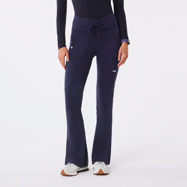 women's Navy High Waisted Seville Flare - ScrubLegging™