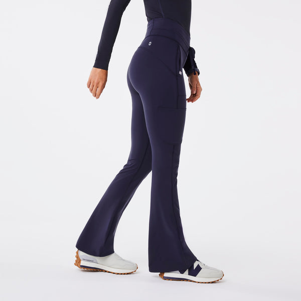 women's Navy High Waisted Seville Flare - ScrubLegging™