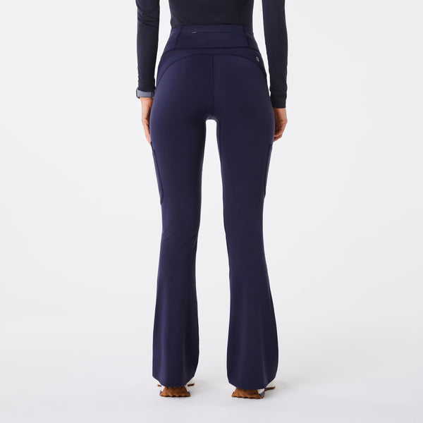 women's Navy High Waisted Seville Flare - ScrubLegging™