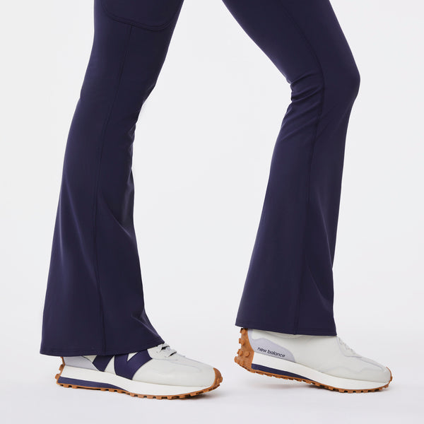 women's Navy High Waisted Seville Flare - ScrubLegging™