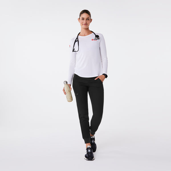Women's White VEG - Long-Sleeve Underscrub