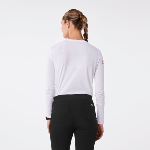 Women's White VEG - Long-Sleeve Underscrub