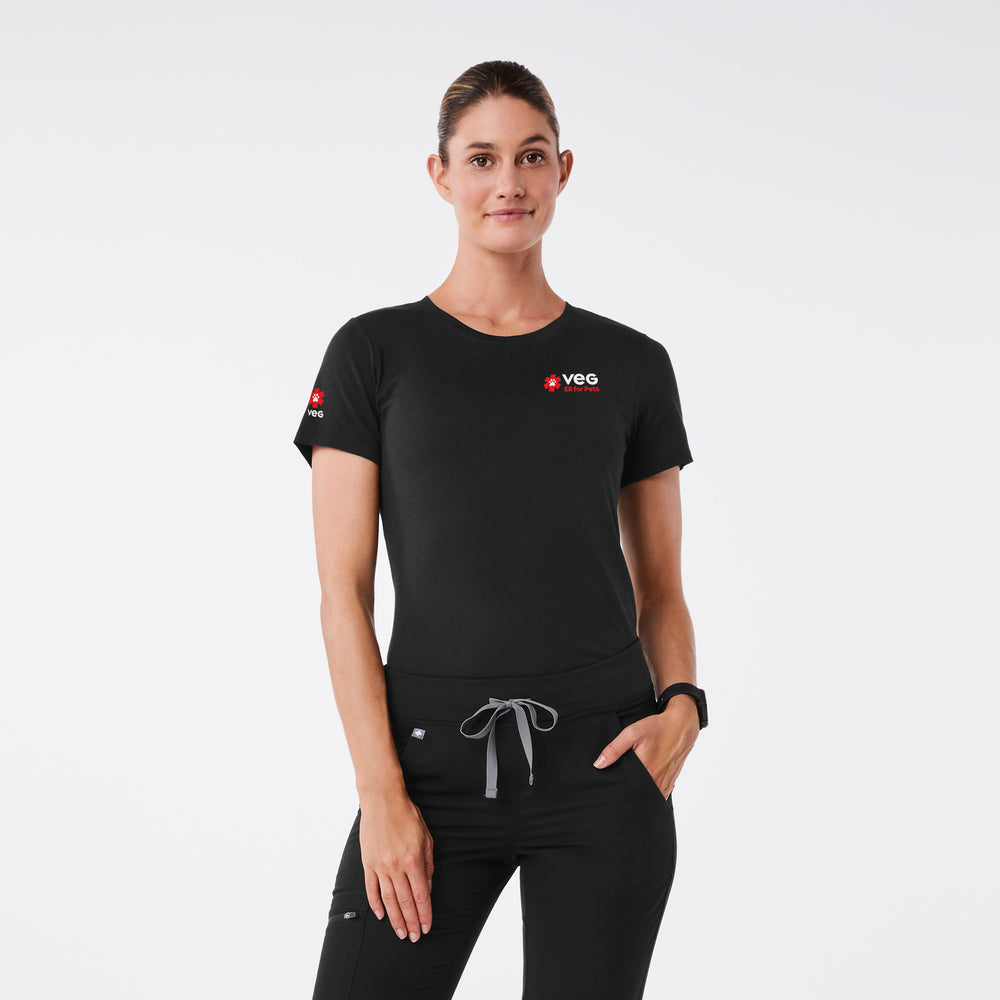 Women's Black VEG - Short-Sleeve Underscrub