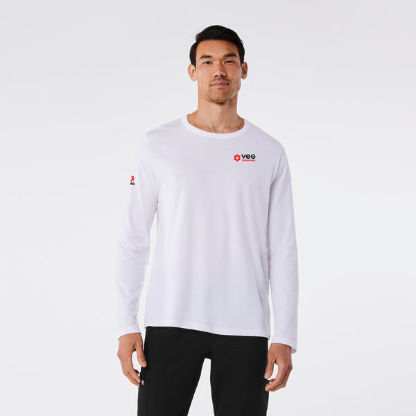 Men's White VEG - Long-Sleeve Underscrub