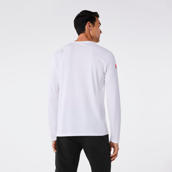 Men's White VEG - Long-Sleeve Underscrub