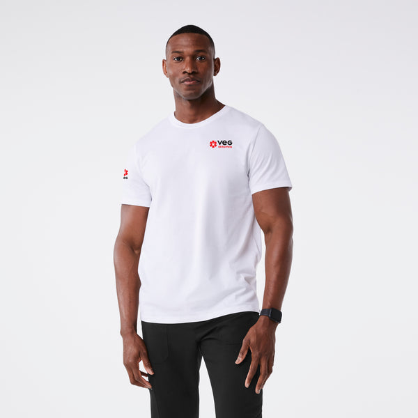 Men's White VEG - Short-Sleeve Underscrub