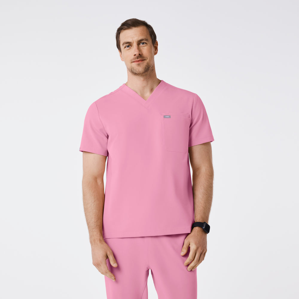 men's Chalk Pink Leon - Three-Pocket Scrub Top™