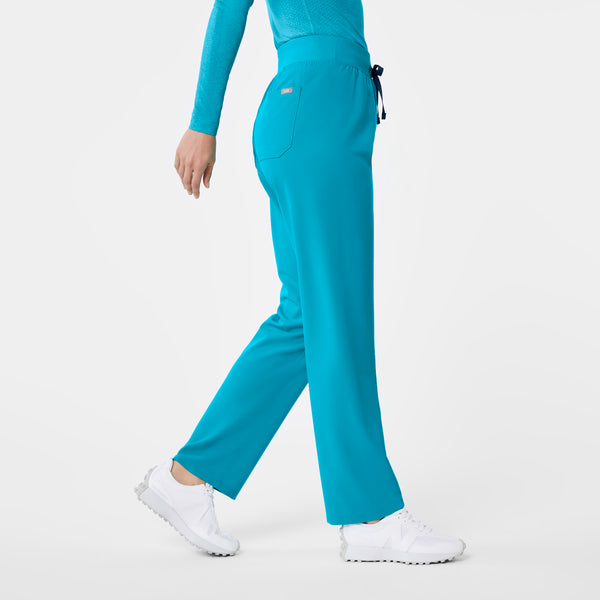 women's Teal High Waisted Livingston - Tall Basic Scrub Pant™