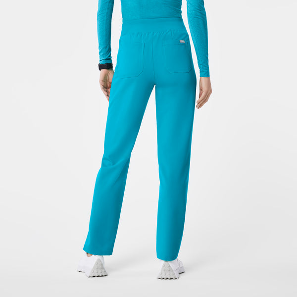 women's Teal High Waisted Livingston - Tall Basic Scrub Pant™