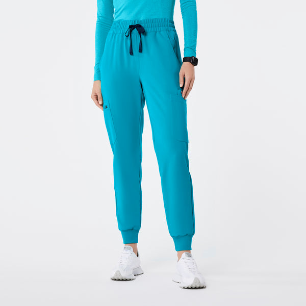 Women's Teal Uman High-Rise - Jogger Scrub Pant