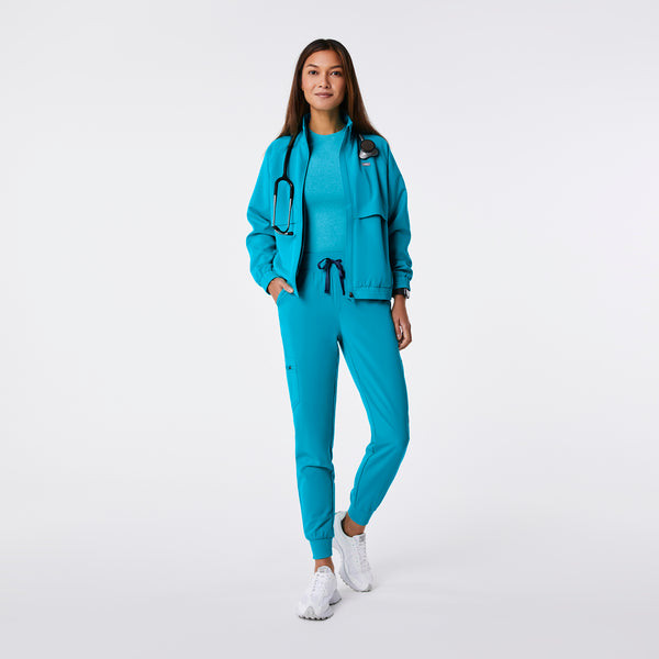 women's Teal High Waisted Zamora - Jogger Scrub Pant™