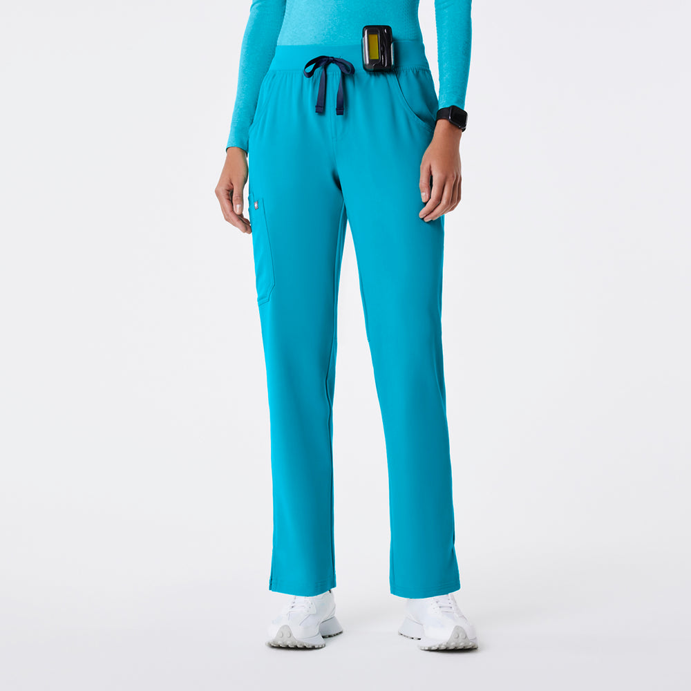 women's Teal Kade - Petite Cargo Scrub Pant™