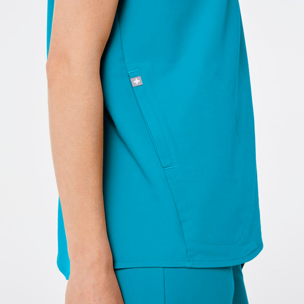Women's Teal Rafaela - Oversized Scrub Top™